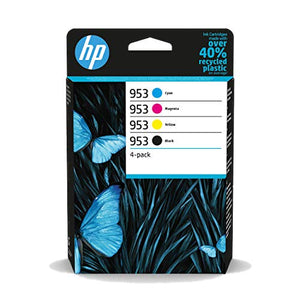 HP 6ZC69AE 953 Original Ink Cartridges, Black/Cyan/Magenta/Yellow, Multipack