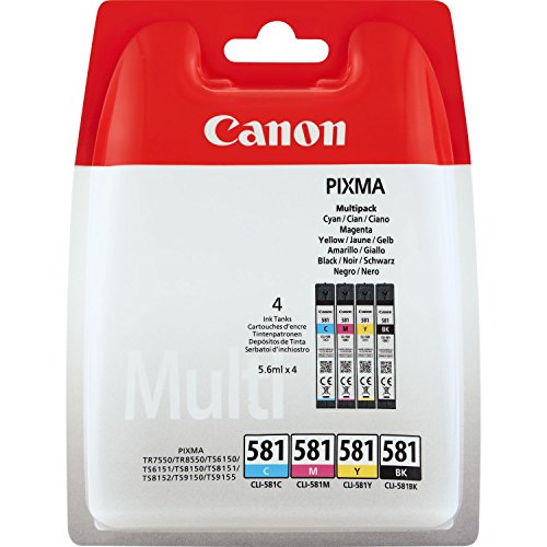 Canon cli-581 5.6 ml Ink Cartridge - Black/Cyan/Magenta/Yellow