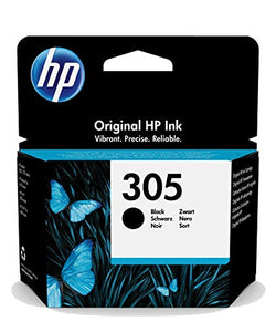 HP 3YM61AE 305 Original Ink Cartridge, Black, Single Pack