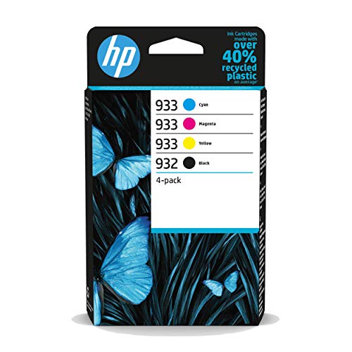 HP 6ZC71AE 932/933 Original Ink Cartridges, Black/Cyan/Magenta/Yellow, Multipack