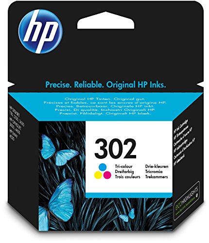 HP F6U65AE 302 Original Ink Cartridge, Tri-color, Single Pack
