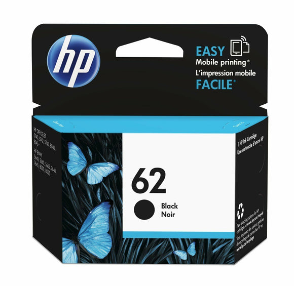 Genuine HP 62 Black Ink Cartridge For ENVY 5540 Inkjet Printer 5546 5742 C2P04AE