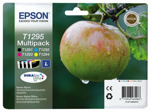 Epson Durabrite T1295 Apple Pacco Multiplo Cartucce Di Inchiostro T1291 T1281