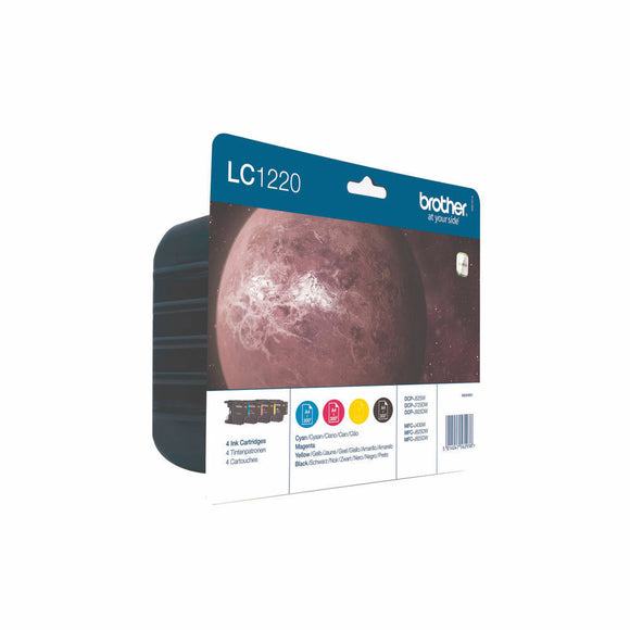 Brother LC-1220 Cyan/Magenta/Yellow/Black Inkjet Cartridges 4  LC1220VALBP Nobox