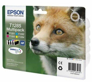 Epson T1285 Fox Pacco multiplo Cartucce Di Inchiostro T1281 SX125 SX130 SX425W