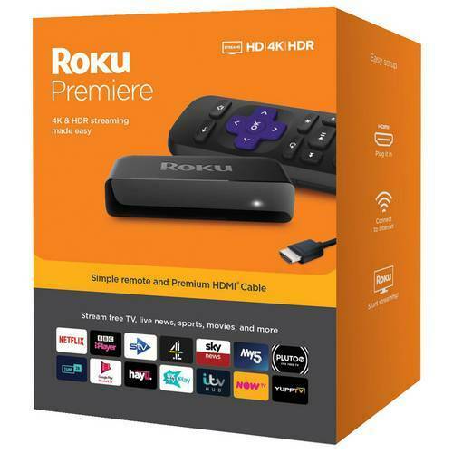 Roku Premiere HD 4K HDR TV Streaming Media Player Netflix Amazon Prime ...