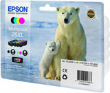 EPSON T2636 26XL ORIGINAL SET OF 4 TINTA OSO POLAR T2621 T2632 T2633 T2634