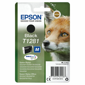 Epson T1281 Black Genuine/Original Ink Cartridges For Epson UK SX425W SX430W SX