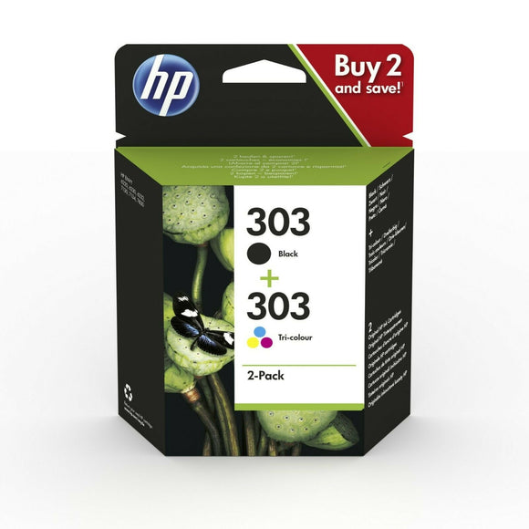 Genuine HP 303 Combo Pack Ink Cartridge 3YM92AE for HP Envy Photo 6230 7130 7134