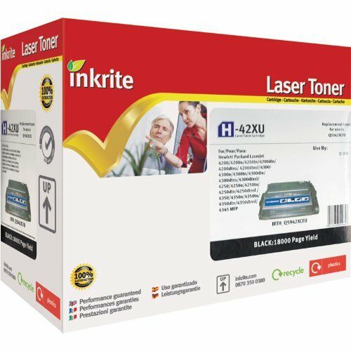 Inkrite Laser Toner H-42XU Cartridge compatible with HP Q1338A 1339A Q5942X 4345