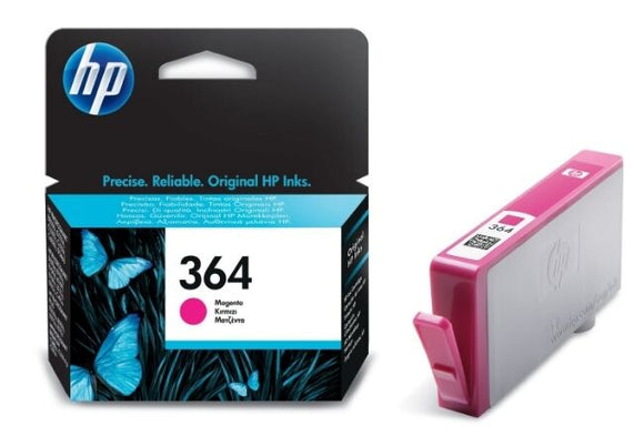 HP 364 No.364 Magenta (CB319EE) Ink Cartridge, Boxed 02/2017 VAT Genuine Orignal