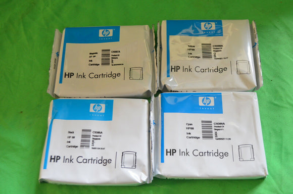 HP 88 Black Cyan Magenta Yellow Ink C9385A C9386A C9387A C9388A Original Genuine