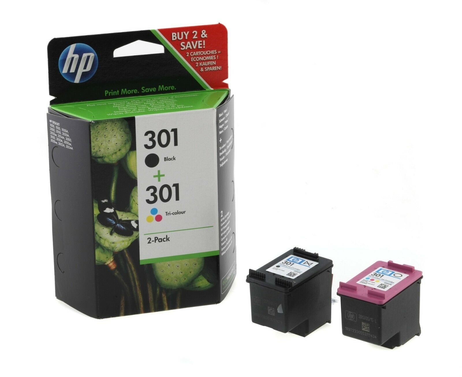 HP 301 Ink Cartridge - Deskjet 1000, 2540 AiO, Officejet 2620 AiO - Black