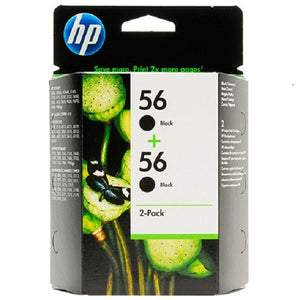HP Original 56 2 Black Ink Cartridges C9502AE Deskjet 5550 5552 5850C 5150