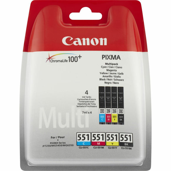 Canon 551 Inkjet Cartridge Ink Cartridges For Canon Black,Cyan,Magenta,Yellow UK