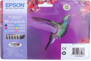 New EPSON T0807 Inks R265 R285 R360 RX PX RX560 RX585 RX685 PX700w PX800FW P50