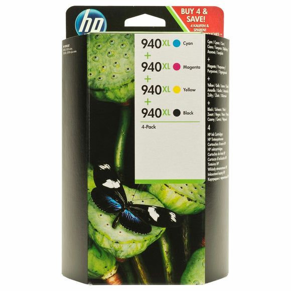 Genuine HP 940XL Black, Cyan, Yellow, Magenta ink cartridges C2N93AE 8000 8500