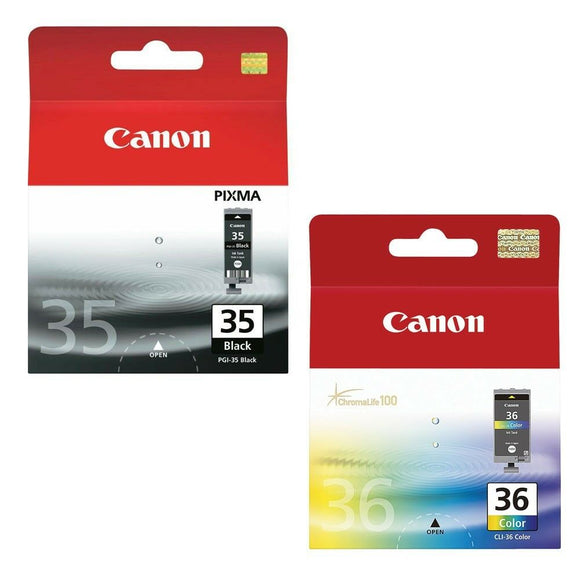 Canon PGI-35BK PGI35 Black CLI-36 CLI 36 Colour Ink Pixma iP100 iP110 mini260 UK