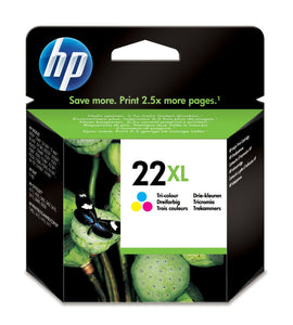 HP Original 22XL Tri Colour Ink D1360 D1460 F2180 F2280 F4180 F4190 D1360 D1460