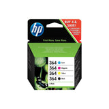 4 x HP 364 Combo Ink Cartridge Set B/C/M/Y for HP Officejet 4620 e-AiO (CZ152B)