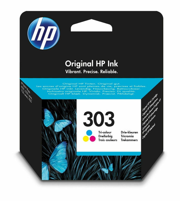 HP 303 Original Ink Cartridge Envy Photo 7134 7130 6230 7830 Printer Tri-Colour