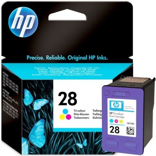 Ink Cartridges Genuine/Original HP 28 For HP 1 Tri-Colour + VAT Invoice - No Box