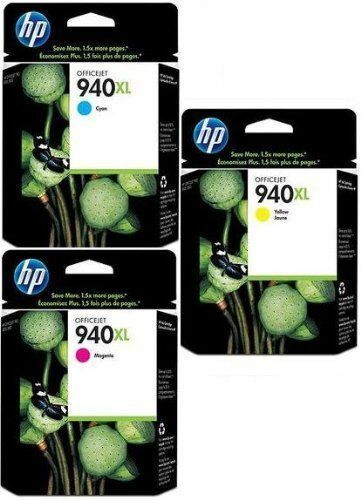GENUINE HP HEWLETT PACKARD HP 940XL INK CARTRIDGE MULTIPACK 3 PACK C Y M 8000