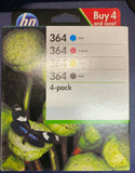 Genuine 4 Colour HP 364 Ink Cartridge Multipack N9J73AE Original Photosmart 7510
