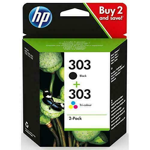 HP 303 2-pack Black/Tri-colour Original Ink Cartridges Combo pack (3YM92AE) 6230