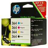 4 x HP 364 Combo Ink Cartridge Set B/C/M/Y for HP Officejet 4620 e-AiO (CZ152B)