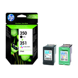 Original HP 350 351 Black & Colour Combo for HP Photosmart SD412EE J5700 J6400