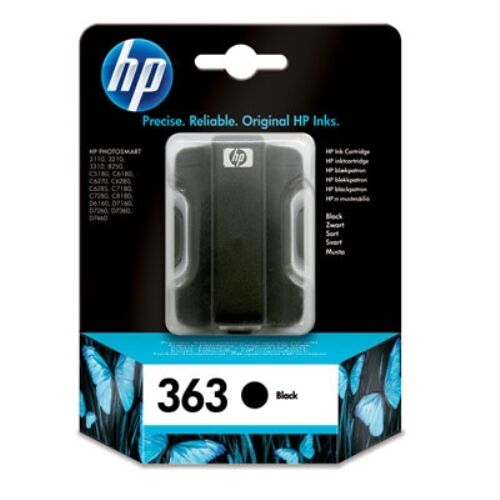 HP 363 - C8721EE / C8721 EE  Genuine / Original Black Printer Ink Cartridge BA3