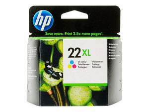 Genuine Original HP 22XL Tri Colour Ink Cartridge C9352CE Deskjet F4180 F4190