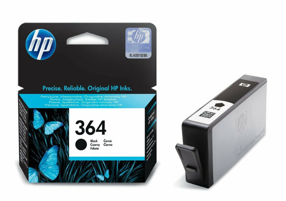HP 364 Black Ink Cartridge CB316EE Original & Genuine Free Postage No Box