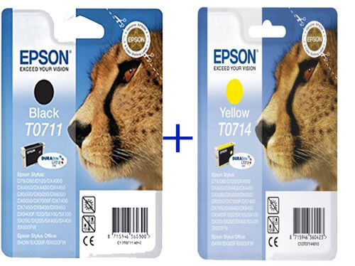 Epson Original T0711 T0714 (T0715) Yellow Ink Cartridge For epson SX DX T 0715