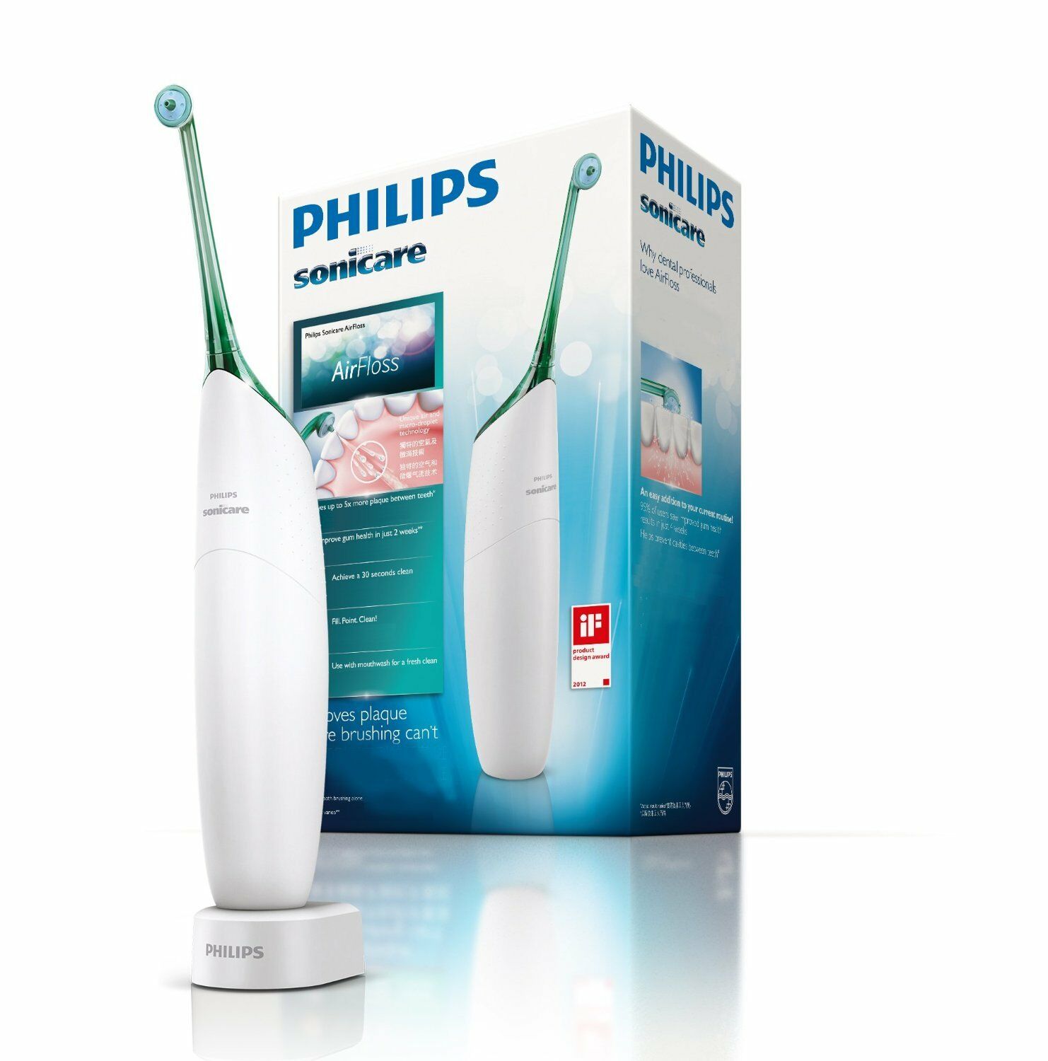 manifestation spole velordnet PHILIPS SONICARE HX8211/02 AirFloss NEW Rechargeable Power Flosser + W –  The Ink People