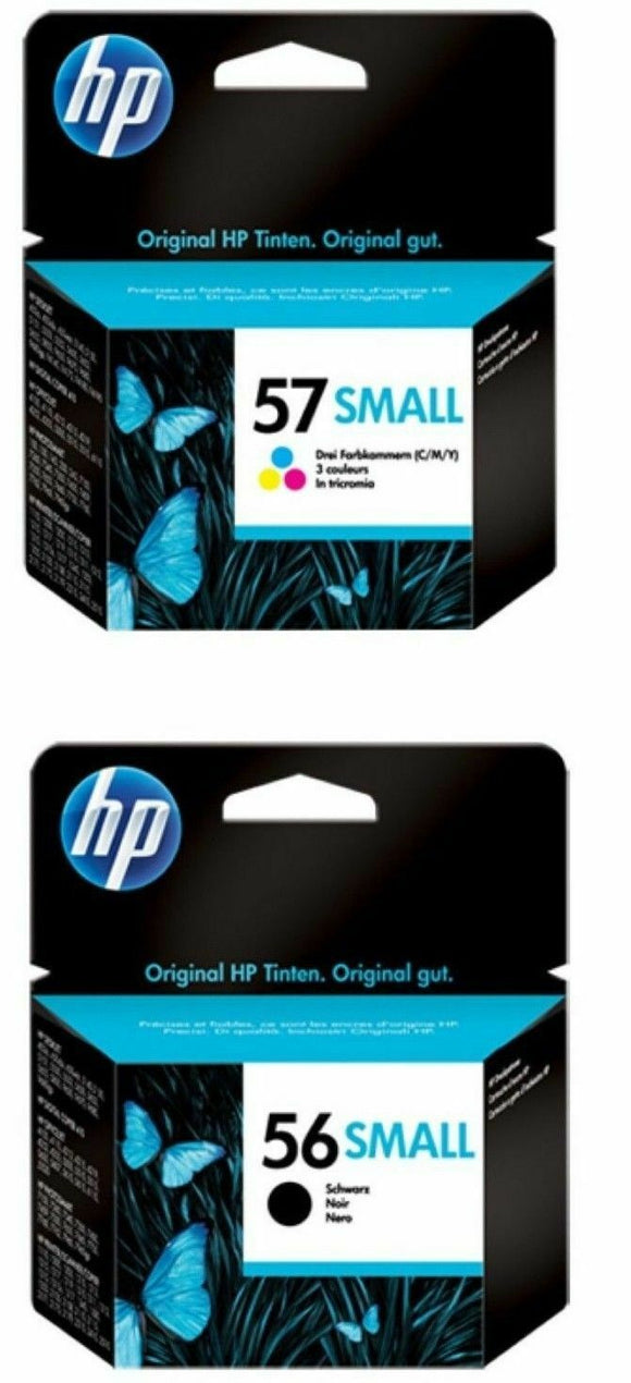 GENUINE ORIGINAL HP 56 Black 57 Colour Ink Cartridges BRAND NEW C6656AG C6657AG