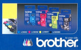 Brother Genuine LC900 4 x  Black Cyan Magenta Yellow Ink Cartridge Set Pack 900