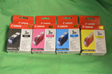 Genuine CANON 3e BCI-3 BCI-3eBK 3M 3eM 3C 3eC 3Y 3eY Black Yellow Magenta Cyan