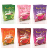 ROYAL CHAI INSTANT TEA Elaichi Pink (Kashmiri)  Masala Ginger Karak Saffron 60