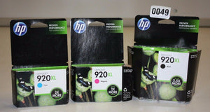 HP Genuine 920XL Black Cyan Magenta Ink Cartridges 920 XL Original CD975AE 7500A