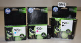 HP Genuine 920XL Black Cyan Magenta Ink Cartridges 920 XL Original CD975AE 7500A