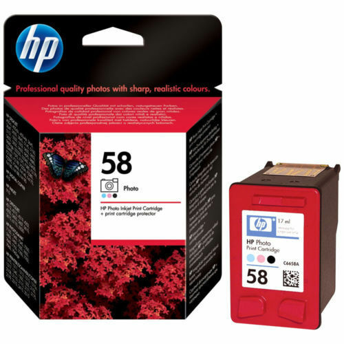 GENUINE Original HP HEWLETT PACKARD 58 PHOTO INK CARTRIDGE C6658AE C6658A 6110