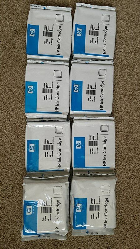 HP 88XL x 2 Genuine Black,Cyan, Magenta Yellow Ink Cartridges-C9395A/91A/92A/93A