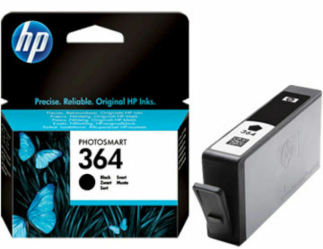 2 x HP 364 Black Ink Cartridge CB316EE Original and Genuine NEW Blister