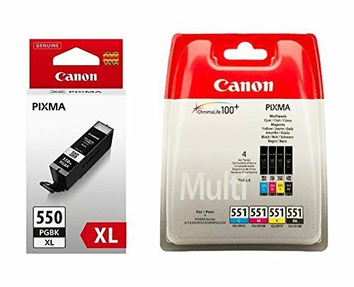 Genuine Canon PGI-550XL CLI-551 C/M/Y/B Ink Cartridges Multipack 6509B013 CLI551