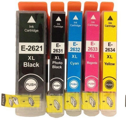 26XL Multipack 5 Ink Cartridge Set for EPSON XP-610 XP-620 Polar Bear 26 NON OEM