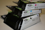 HP Genuine 920XL Black Cyan Magenta Ink Cartridges 920 XL Original CD975AE 7500A