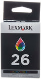 LEXMARK Original No 26 Color Ink Cartridges 10N0026E Z600 I3 Colour X1200 X2200