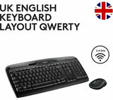 Logitech MK330 Wireless USB UK QWERTY Keyboard & Mouse